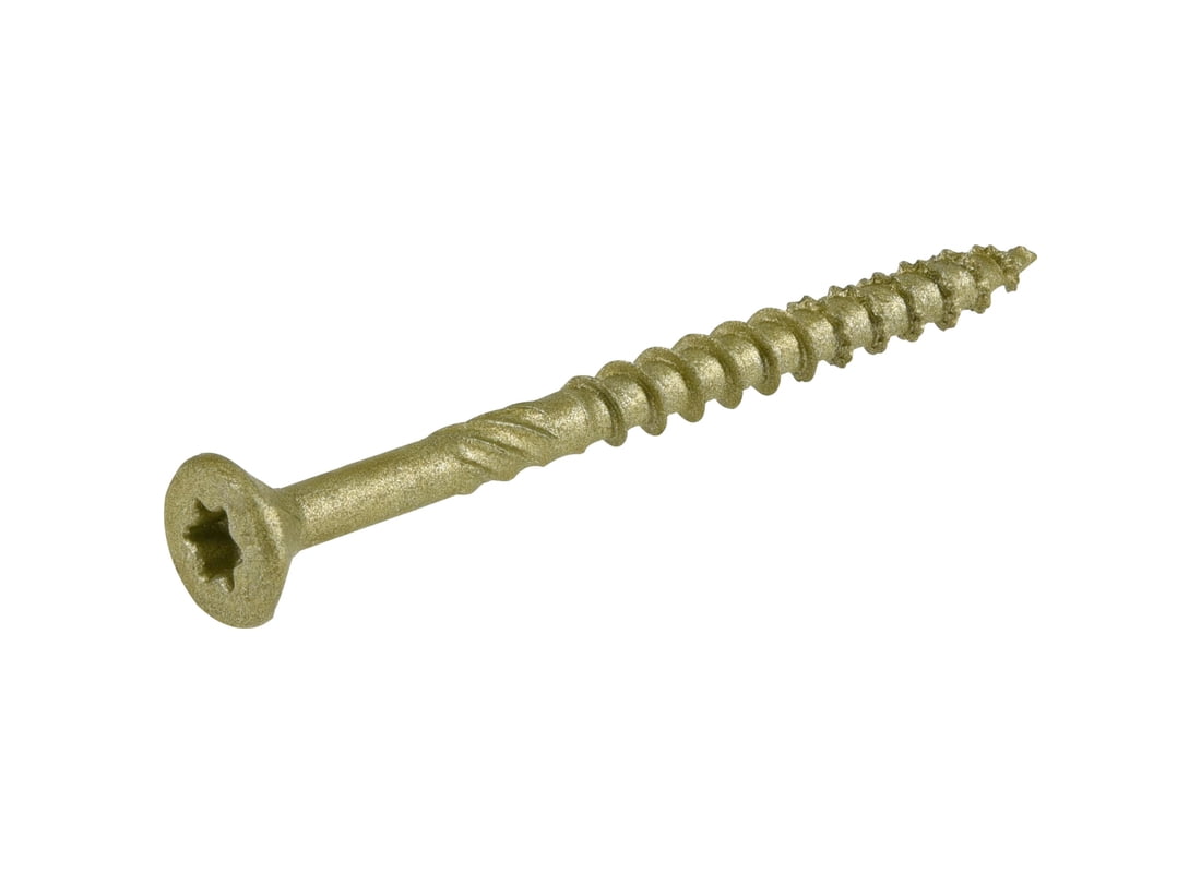 Hillman Fasteners 195996 2 in. x 8 Power Pro Ceramic Exterior Screws - Bronze, 5 lbs