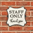 thumbnail image 2 of AuldHome Design Cast Iron Staff Only Sign, Business Door Sign for Employees Only Area, 2 of 10