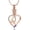Rose Gold-Blue, variant on Crystal Urn Necklace for Human Ashes Heart With Birthstone Memorial Urn Cremation Jewelry Ash Necklace for Women