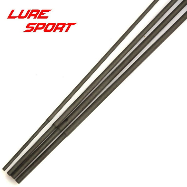 LureSport 4pcs 43cm Solid Carbon Rod Blank with Step no Paint Rod Building  Components Fishing Pole Repair DIY Accessories 