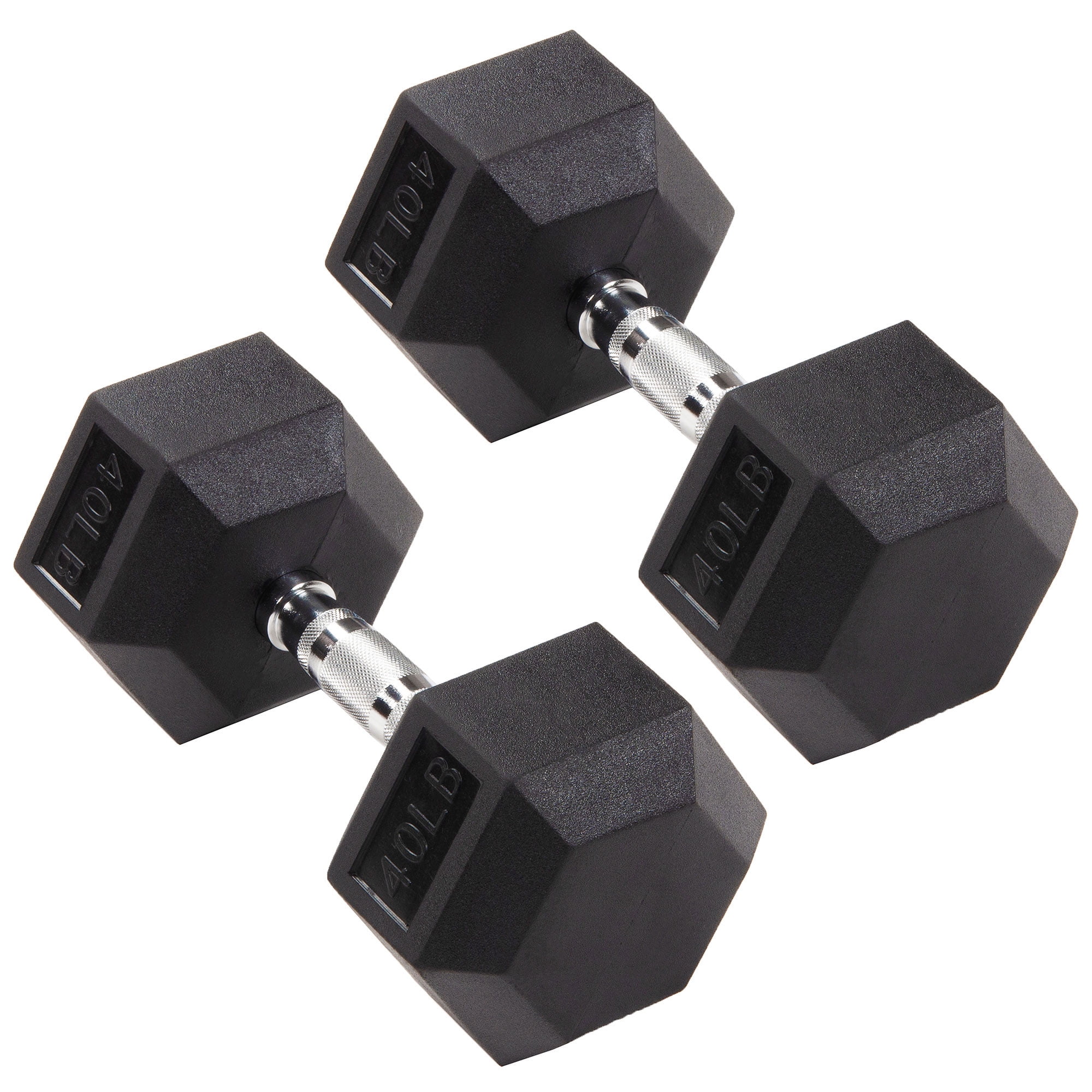 Signature Fitness Hex Dumbbells Strength Workout Equipment Set, 550 lbs