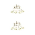 thumbnail image 1 of maskred Mini House Tableware Set Miniature Kitchen Ornament Interesting 1/12 Scale Scene Layout Dinnerware Kit Models Props Green Leaf Yellow 2Set, 1 of 6