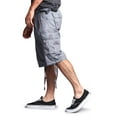 thumbnail image 4 of G-Style USA Men's Rip-stop Belted Cargo Shorts 9AP30 - Solid Gray - 34, 4 of 5