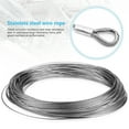 thumbnail image 4 of Wire Rope Wire Cable Rope with Oval Aluminum Sheath Sleeves for Diy Balustrades Clothesline, 4 of 8