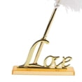 thumbnail image 4 of Vintage Feather Signing Pen Elegant Writing Pen with Holder for Wedding Guestbook Engagement Reception Desk Favor, 4 of 4