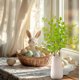 thumbnail image 4 of Tallo de vegetación artificial, ramo de follaje artificial, arreglo realista de plantas con hojas simuladas, 42 cm, para boda, centro de mesa, decoración del hogar, 4 of 6