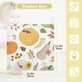thumbnail image 2 of Dreamtimes 3 PCS Colorful Pumpkins Autumn Baby Muslin Washcloths, Leaves Sunflower Face Towel Burp Cloths Ultra Soft Absorbent Cotton Bath Wipes Towels for Newborn Boys Girls, 2 of 7