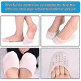 thumbnail image 3 of 3 Pairs Ballet Silicone Toe Caps Ballet Pointe Pads Toe Sleeves Tip Protector Half Full Toe Protection Protector, 3 of 5