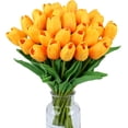 thumbnail image 1 of 15 tulipanes artificiales de seda de tacto real para decoración del hogar, Día de la Madre, primavera, boda, ramos, arreglos florales., 1 of 8