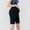 Black, variant on Hrsba Summer Plus Size Maternity Safety Shorts for Women Lightweight Breathable Solid Color Outerwear Bottoms