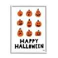 thumbnail image 5 of Stupell Industries Mixed Expressions Pumpkins Shapes Casual Halloween Typography Graphic Art White Framed Art Print Wall Art, Design by Jess Baskin, 5 of 5