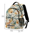 thumbnail image 2 of FORMRS Unisex Backpack Elementary School Travel Bookbag with Reflective Stripes, Whimsical Leaves, 2 of 7