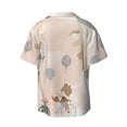 thumbnail image 6 of Daiia Animals Riding Across The Sky1 Men's Linen Shirts Short Sleeve Casual Shirts Button Down Shirt for Men Beach Summer Wedding Shirt-3X-Large, 6 of 6