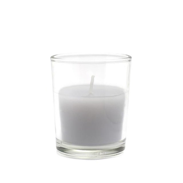 CVZ-045-8 Bougies Chauffe-Plat Rondes en Verre, Lavande - 96 Pcs