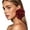 Red, variant on Krdevn Oversized Satin Fabric Rose Flower Stud Earrings Lightweight Big Floral Statement Earrings Wedding Party Vacation Women Ear Jewelry