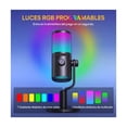 thumbnail image 2 of "Maono Micrófono Gamer Condensador Usb Podcast Pc Dm30 Rgb negro ", 2 of 3