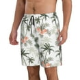 thumbnail image 2 of Naloa Vintage Palm Trees Men's Beach Shorts, Surfing shorts, Swim trunks, Quick Dry Swim Trunks for Surfing Beach Fun - Medium, 2 of 9