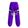 thumbnail image 4 of Ceisia Men's Loose Straight Leg Casual Pants Evil Grin Cartoon Print Elastic Drawstring Waist Multi-Color Beach Vacation Pants Multicolor XXXXL Gifts, 4 of 5