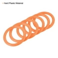 thumbnail image 4 of Uxcell 4cm 6mm 8cm Plastic Carnival Ringtoss Rings Game Hoop, Orange 18 Pack, 4 of 5