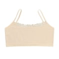 thumbnail image 4 of VeFlora Girl Bra, Skin-Friendly Girls' Sports Bra with Removable Pads, Girls Training Bras with Adjustable Straps(Beige/7-12Y), 4 of 7