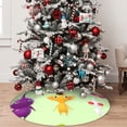 thumbnail image 7 of Lsque Pikmin Print Christmas Tree Skirt, Tree Skirt with Ties or Velcro, Perfect for Holiday Decorations, Halloween, and New Year-30", 7 of 7