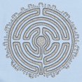 thumbnail image 2 of CafePress - Celtic Labyrinth Mandala Body Suit - Baby Light Bodysuit, Size Newborn - 24 Months, 2 of 4