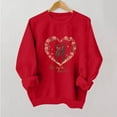 thumbnail image 1 of Xuyuer Kindness Heart Sweatshirt Love Heart Graphic Tees Valentine's Vibes Love Long Sleeve Shirts Tops, 1 of 6