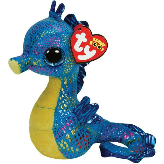 TY Beanie Boos -Neptune Seahorse (Glitter Eyes) Small 6" Plush