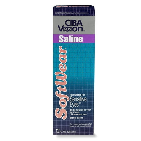 CIBA Vision CIBA SoftWear Saline, 12 oz