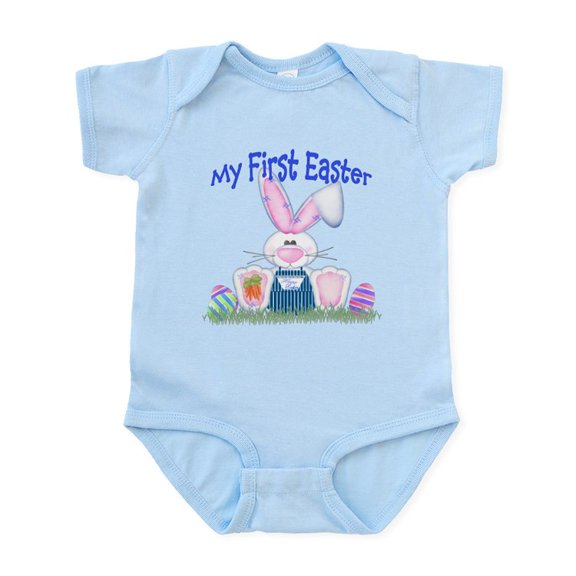CafePress - Boy First Easter Bunny! Infant Bodysuit - Baby Light Bodysuit, Size Newborn - 24 Months
