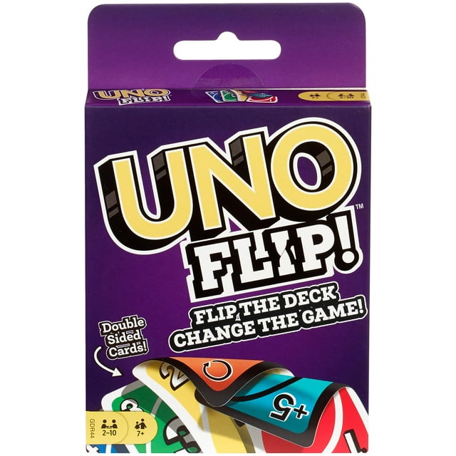 Juego de cartas Mattel Games UNO FLIP para niños a partir de 7 años