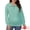 Green, variant on DARING DIVA Women's Nursing Hidden Zipper Long Sleeve Polo Shirt S Green