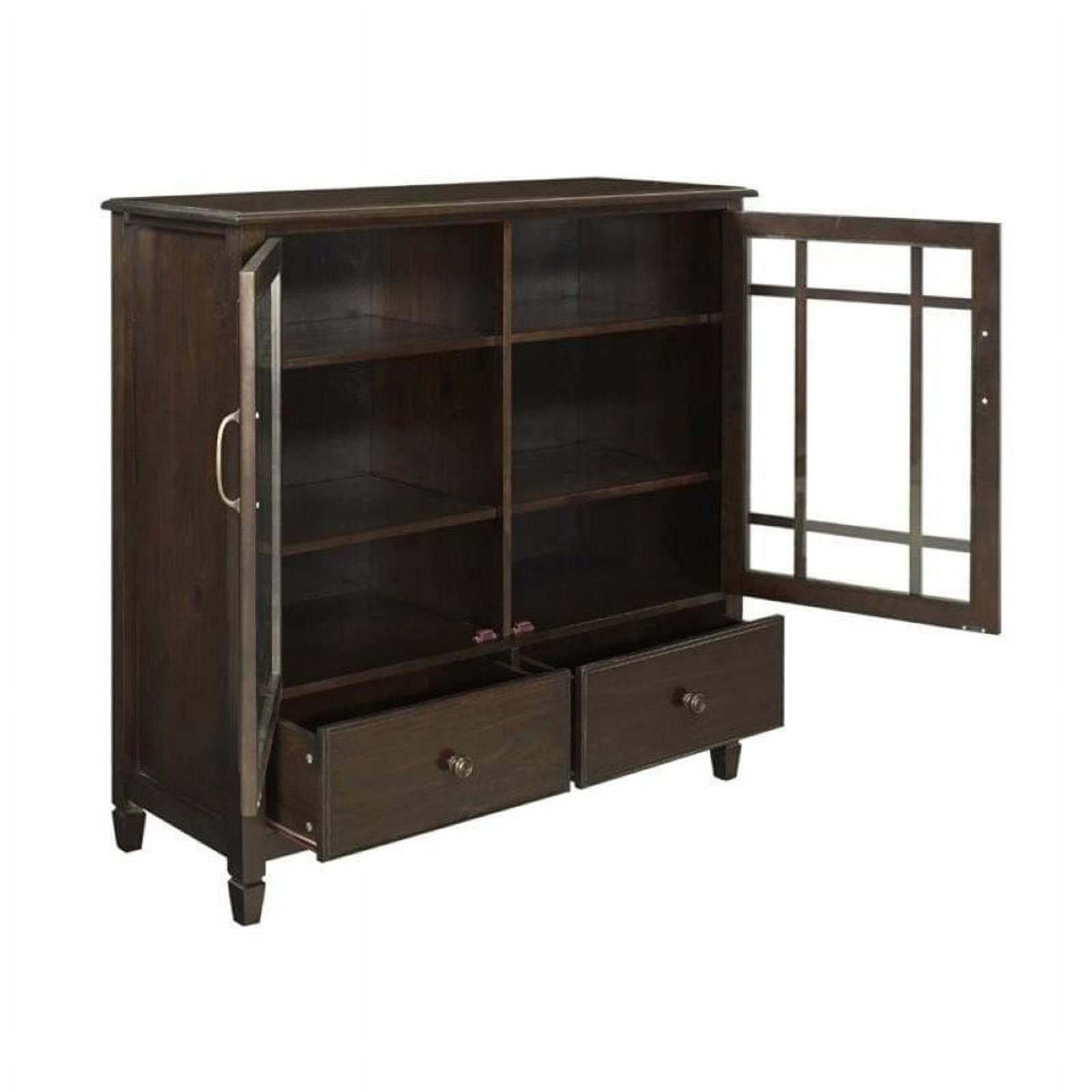 Atlin Designs Storage Cabinet in Dark Chestnut Brown