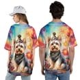 thumbnail image 5 of Hello 2025 Yorkshire Terrier Celebrates Happy New Year Firework Balloon All Over Print 3D Baseball Shirt Yorkie Dog Lover Gifts Softball Sport - 02024, 5 of 6