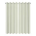 thumbnail image 2 of Outdoor Curtains for Patio Sage Green and White Striped Geometric Waterproof Privacy Outside Curtains with Tiebacks Grommet Top Pergola Curtains for Porch Cabana Gazebo 2 Panels, 54x95 inch, 2 of 7