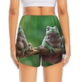 thumbnail image 4 of Haiem Australian White Tree Frog Sitting on Branch Women's 2 in 1 Running Shorts - Lightweight Athletic Workout Gym Yoga Breathable Sports Shorts Liner with Phone Pockets-Medium, 4 of 9