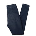 thumbnail image 2 of FREE PEOPLE Womens Blue Pocketed Elastic Waist Skinny Jeans 25, 2 of 2