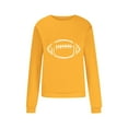 thumbnail image 3 of Meichang Sweatshirts pour Femmes Sans Capuche Manches Longues Col Rond Pull Décontracté Graphique Amusant Couleur Unie Sweatshirts Coupe Ample Pull d'Automne, 3 of 5