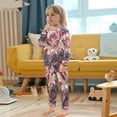 thumbnail image 5 of BZSMCE Unisex Pajama Set Snug-Fit Cotton Sleepwear Velvety Rose with Frost Printed, 5 of 7