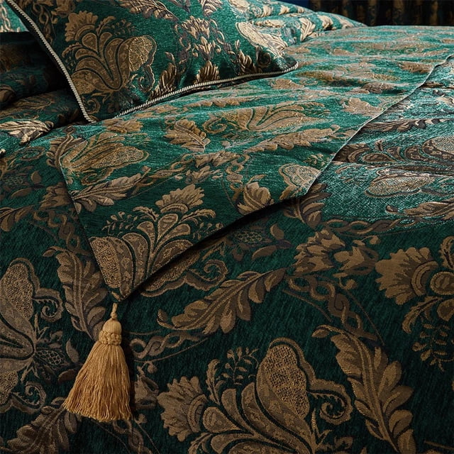 Paoletti Chemin de Lit Traditionnel en Jacquard Shiraz