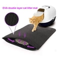 thumbnail image 2 of Waterproof EVA  Cat Litter Box Mat Non-slip Sand Cat Pad Washable Bed Mat Clean Pad Matunder ShopWise Round, 2 of 11