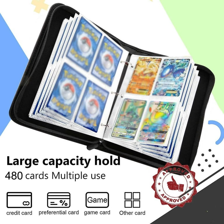 pokemon trading card game collectors album Amazon.com: 9 Pocket Trading Card Album for Pok emon ， Scrapbook for Po  kemon ， Scrapbook Trading Cards Album Binder with 360 card capacity (black)  : Arts, Crafts & Sewing