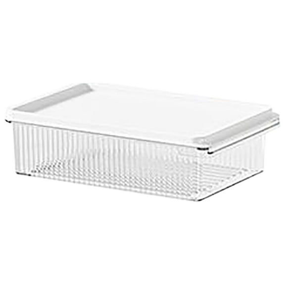 Btomtd Kitchen Storage Box for Freezer and Refrigerator, Food Grade Sealing Storage Containers for Preservation, Packaging and Organization Storage Bins, Size 1600ml, S