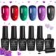 thumbnail image 1 of Set de esmaltes de uñas Beetles Gel Esmalte Jelly, 6 colores, 7,5 ml, 1 of 8