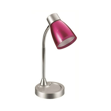 LimeLights Flashy Flexible Gooseneck LED Desk Lamp, Metallic Pink
