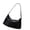 Black, variant on Soft PU Leather Underarm Shoulder Bag Korean Strategy Thin Handbag For Women