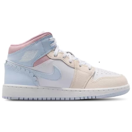 Big Kid's Jordan 1 Mid SE Half Blue/Half Blue-Pale Ivory (IB7057 403) - 6.5