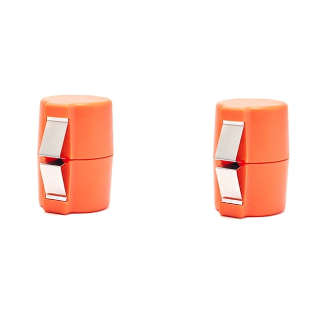 2 Abridores de Cáscaras de Huevo Multifuncionales, Herramienta Manual para Separar y Romper Huevos, Cortador de Cáscaras, Dispositivo de Fácil Apertura, Color Naranja.