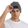 thumbnail image 4 of ZICANCN Bonnet Tricoté Lettres Chapeau d'Hiver Anglais Doux Chaud Chapeaux Classiques pour Hommes Femmes Signe Rouge, 4 of 6