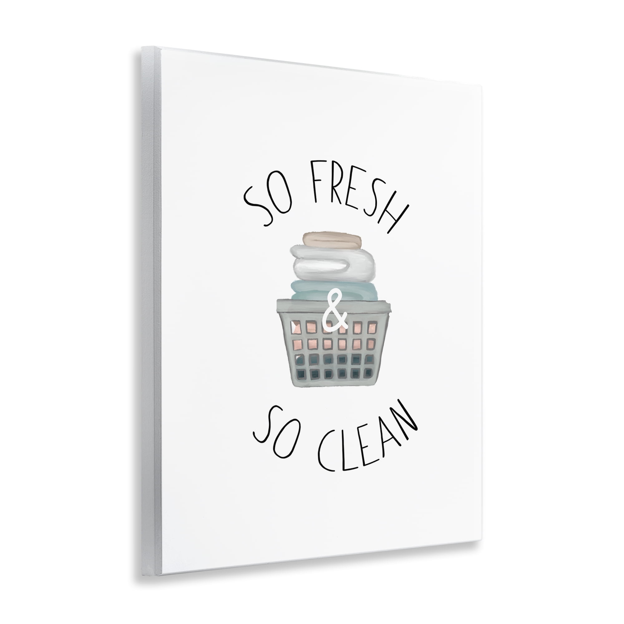 Stupell Industries So Fresh Laundry Basket Wall Plaque Art, design by Elizabeth Medley